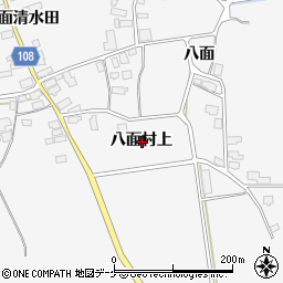 秋田県湯沢市駒形町八面村上周辺の地図