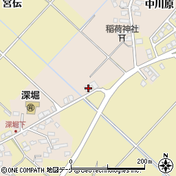 秋田県湯沢市深堀中川原34周辺の地図