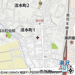秋田県湯沢市西新町9-35周辺の地図