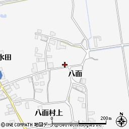 秋田県湯沢市駒形町八面周辺の地図