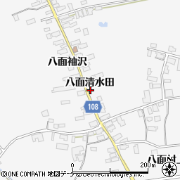 秋田県湯沢市駒形町八面清水田30-1周辺の地図