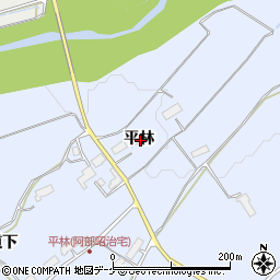 岩手県胆沢郡金ケ崎町永沢平林周辺の地図