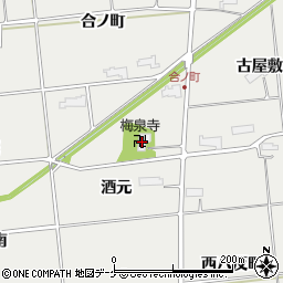 梅泉寺周辺の地図