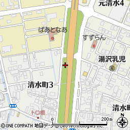秋田県湯沢市清水町3丁目5周辺の地図