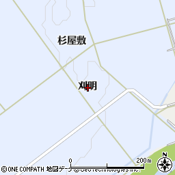 岩手県胆沢郡金ケ崎町永沢刈明周辺の地図