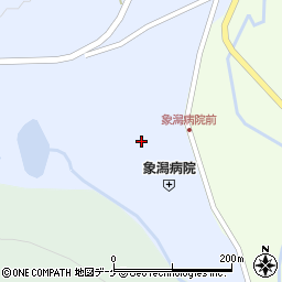 秋田県にかほ市象潟町小滝麻針堰周辺の地図