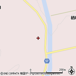 秋田県雄勝郡羽後町下仙道ミロク周辺の地図