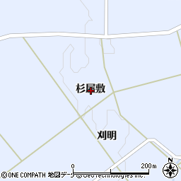 岩手県胆沢郡金ケ崎町永沢杉屋敷周辺の地図
