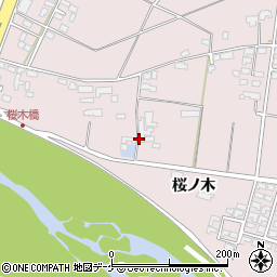 岩手県奥州市江刺愛宕桜ノ木周辺の地図