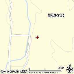 秋田県羽後町（雄勝郡）田沢（野辺ケ沢）周辺の地図