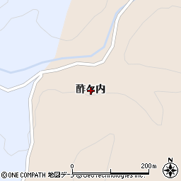 秋田県由利本荘市鳥海町小川酢々内周辺の地図