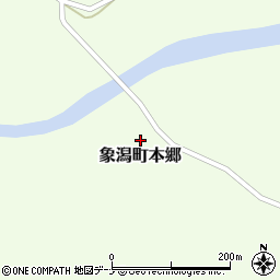 秋田県にかほ市象潟町本郷周辺の地図