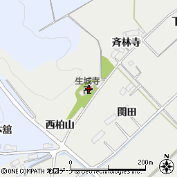 生城寺周辺の地図