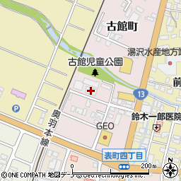 湯沢市福祉センター周辺の地図