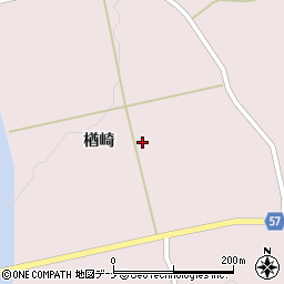 秋田県羽後町（雄勝郡）下仙道（上楢崎）周辺の地図