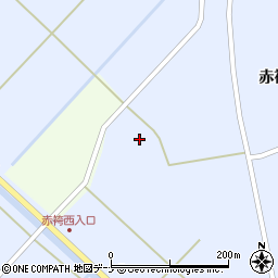 秋田県雄勝郡羽後町赤袴上中野周辺の地図