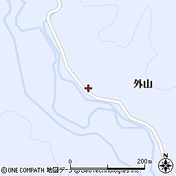秋田県由利本荘市鳥海町上川内外山21周辺の地図
