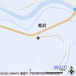 秋田県雄勝郡東成瀬村田子内肴沢105周辺の地図