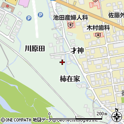 秋田県湯沢市倉内柿在家周辺の地図