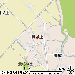 秋田県湯沢市深堀渕ノ上周辺の地図
