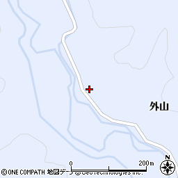 秋田県由利本荘市鳥海町上川内外山39周辺の地図