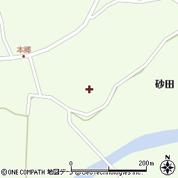 秋田県にかほ市象潟町本郷砂田周辺の地図