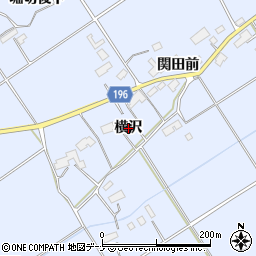 岩手県金ケ崎町（胆沢郡）永沢（横沢）周辺の地図