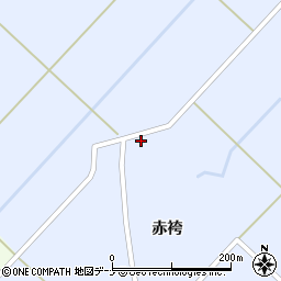 秋田県雄勝郡羽後町赤袴門前周辺の地図