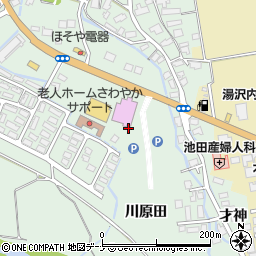 秋田県湯沢市倉内川原田周辺の地図