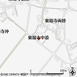 秋田県湯沢市駒形町東福寺中添周辺の地図
