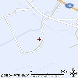 秋田県由利本荘市鳥海町上川内田代157周辺の地図