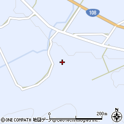 秋田県由利本荘市鳥海町上川内田代163周辺の地図