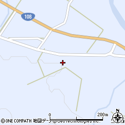 秋田県由利本荘市鳥海町上川内田代184周辺の地図