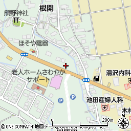秋田県湯沢市倉内布川周辺の地図