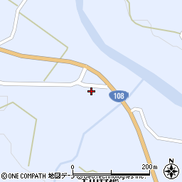 秋田県由利本荘市鳥海町上川内田代232周辺の地図