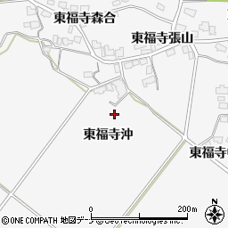 秋田県湯沢市駒形町（東福寺沖）周辺の地図