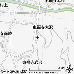 秋田県湯沢市駒形町東福寺大沢4周辺の地図