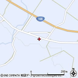 秋田県由利本荘市鳥海町上川内田代周辺の地図