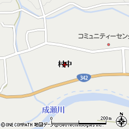 秋田県東成瀬村（雄勝郡）岩井川（村中）周辺の地図