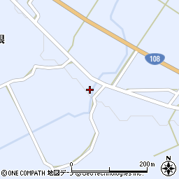 秋田県由利本荘市鳥海町上川内田代64周辺の地図