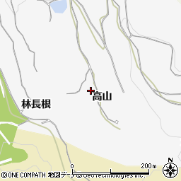 秋田県湯沢市杉沢新所高山周辺の地図