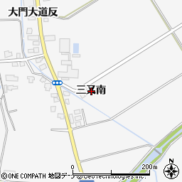 秋田県湯沢市駒形町三又南周辺の地図