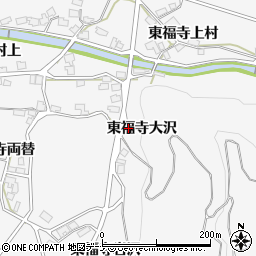 秋田県湯沢市駒形町東福寺大沢1周辺の地図