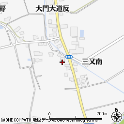 秋田県湯沢市駒形町（大門掵）周辺の地図