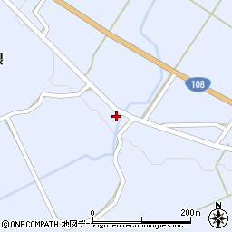 秋田県由利本荘市鳥海町上川内田代58周辺の地図