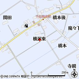 岩手県胆沢郡金ケ崎町永沢横沢東周辺の地図