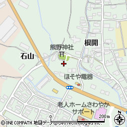 秋田県湯沢市倉内熊ノ堂周辺の地図