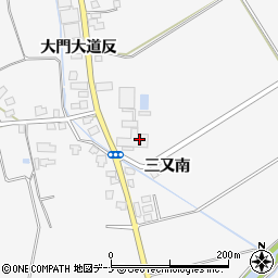 秋田県湯沢市駒形町三又前田面周辺の地図