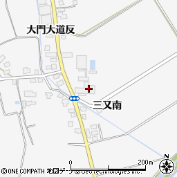秋田県湯沢市駒形町（三又前田面）周辺の地図