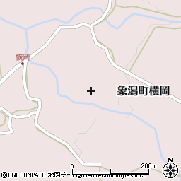 秋田県にかほ市象潟町横岡周辺の地図